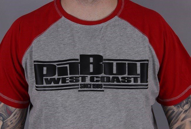 Koszulka Pit Bull  Boxing 210 Grey Red